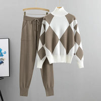 Claire | Women Elegant 2-Piece Lounge Set - Khaki