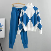 Claire | Women Elegant 2-Piece Lounge Set - Blue