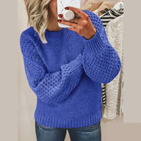 Kirti - Classic Wool Sweater - Dark Blue