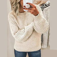 Kirti - Classic Wool Sweater - Beige
