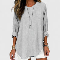 Yvonne | Cozy Comfort Blouse - Grey