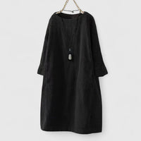 Lorra | Comfortable Midi Dress - Black