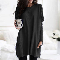 PAYONG™ - Casual Long Sleeve Lightweight Sweatshirt - Black