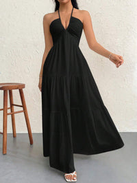 Zariati™ | Lightweight Summer Sleeveless Maxi Dress - Black