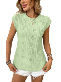 DELICE™ | Women Lightweight Knit Chic Tee - Green