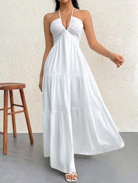 Zariati™ | Lightweight Summer Sleeveless Maxi Dress - White