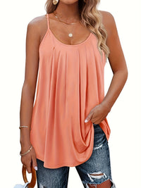 MILA™ | Women Lightweight Spaghetti Strap Fit Summer Top - Pink