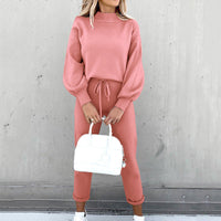 Kahlia | Women Effortless Two-Piece Lounge Set - Pink