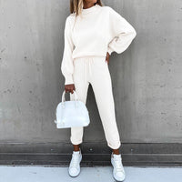 Kahlia | Women Effortless Two-Piece Lounge Set - White