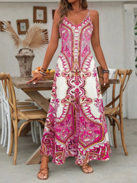 Jayzhel™ | Chic Summer Sleeveless Strap Maxi Dress - Rose Red