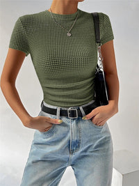 NAOMIE™ | Women Sleek Slim-Fit Tee - Green
