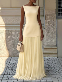 Brela | Elegant Women Maxi Dress - Yellow