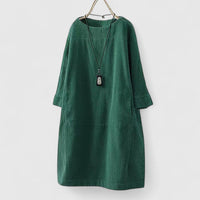 Lorra | Comfortable Midi Dress - Green