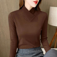 ENORA™ | Women Modern Elegance Top - Brown