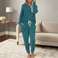 Lupita | Women Long Sleeve Two Piece Set - Green