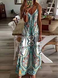 Jayzhel™ | Chic Summer Sleeveless Strap Maxi Dress - Light Green