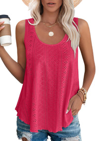 LUZINNE™ | Lightweight Summer Tank Top - Rose Red