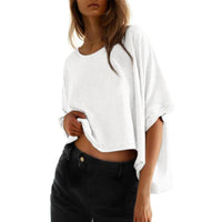 JOLI™ | Women Classic Oversized Loose-Fit Tee - White