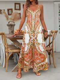 Jayzhel™ | Chic Summer Sleeveless Strap Maxi Dress - Orange