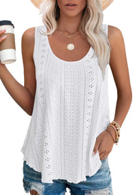 LUZINNE™ | Lightweight Summer Tank Top - White