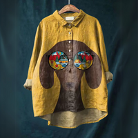 RONNA™ - Dog Art Shirt - S
