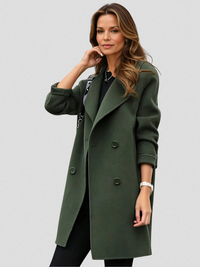 Jayleen - Stylish Casual Coat - Army green
