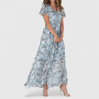 Evelyn™ | Women Luxe Maternity Dress - Blue