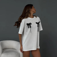 TALIE™ | Women Cute & Comfy Bow Tee - 5XL