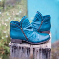 Prynn | Women Orthopedic Ankle Boots - Blue