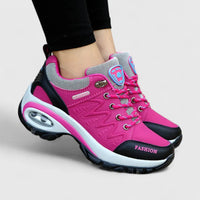Leslie | Comfortable Sneakers - Rose Red