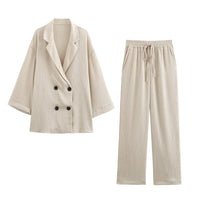 Shelby | Women Two Piece Set - Beige