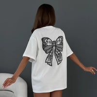TALIE™ | Women Cute & Comfy Bow Tee - XL