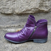 Prynn | Women Orthopedic Ankle Boots - Purple