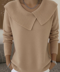 Rylee | Ribbed Knit Sweater - Beige