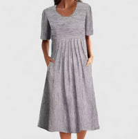 Felyzette | Comfortable Midi Dress - Grey