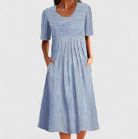 Felyzette | Comfortable Midi Dress - Blue