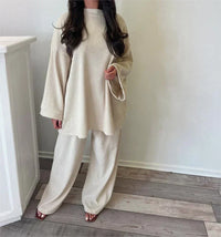 Sharon | Women Two Piece Corduroy Set - Off-White