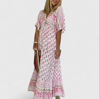Lyrianna | Comfortable Women Maxi Dress - Pink