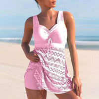 Grace™ | Ruched Tankini Swim Dress - Pink
