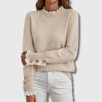 Evee | Elegant Sweater - Apricot
