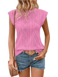 DELICE™ | Women Lightweight Knit Chic Tee - Pink