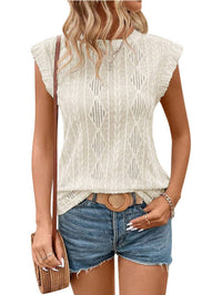 DELICE™ | Women Lightweight Knit Chic Tee - Apricot
