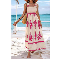 Este™ | Summer Casual Sleeveless Maxi Dress - Rose Pink