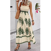 Este™ | Summer Casual Sleeveless Maxi Dress - Army Green