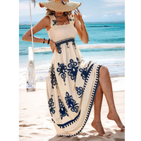 Este™ | Summer Casual Sleeveless Maxi Dress - Dark Blue