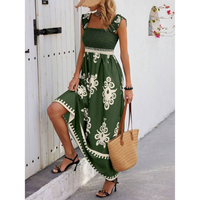 Este™ | Summer Casual Sleeveless Maxi Dress - Green