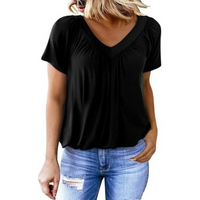 KATHLEEN™ | Women Casual V-Neck Top - Black