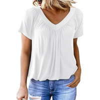 KATHLEEN™ | Women Casual V-Neck Top - White