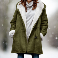 Lidia | Cozy Sherpa Winter Coat - Green