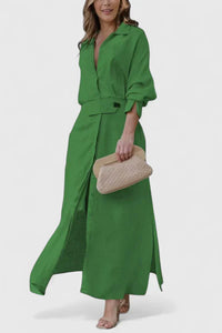Monique | Women Elegant Maxi Dress - Green